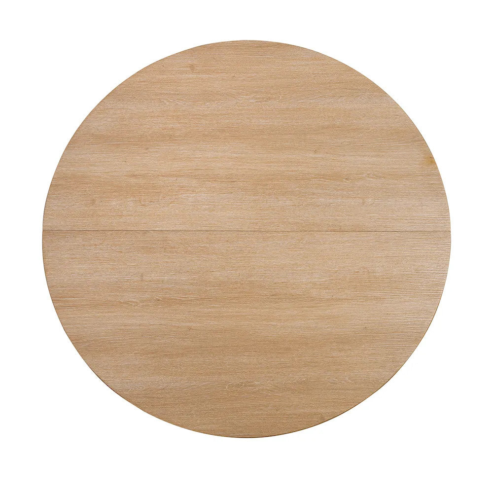 Furniture of America - Oberto - 4 Pc. Round Dining Table Set - Natural - SL3406NT-RT-5PC view 5