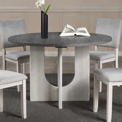 Furniture of America - Oberto - Round Dining Table, Gray - SL3406GY-RT view 5