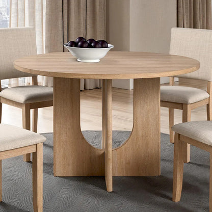 Furniture of America - Oberto - Round Dining Table, Natural - SL3406NT-RT view 4