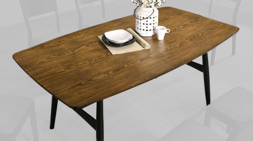 Furniture of America - Oberwil Dining Table in Antique Oak/Black/Gray - CM3548A-T View 1