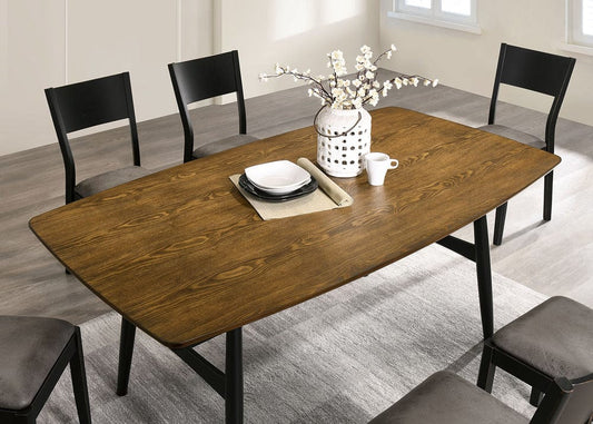 Furniture of America - Oberwil Dining Table in Antique Oak/Black/Gray - CM3548A-T View 3