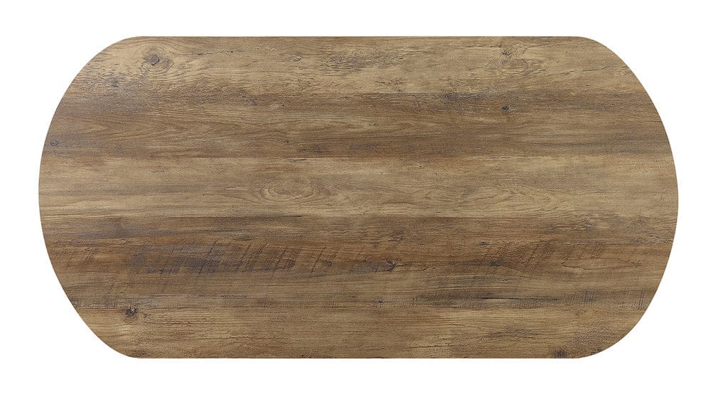 Furniture of America - Olbia 3 Pc. Coffee Table Set (1C+2E) in Rustic Oak/Sand Black - CM4199A-3PK View 3