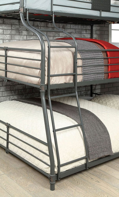Furniture of America - Olga Iii Twin/Full/Queen Bunk Bed in Antique Black - CM-BK918-BED View 4