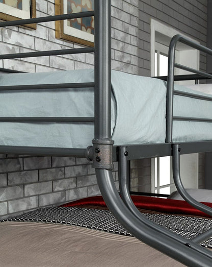 Furniture of America - Olga Iii Twin/Full/Queen Bunk Bed in Antique Black - CM-BK918-BED View 5