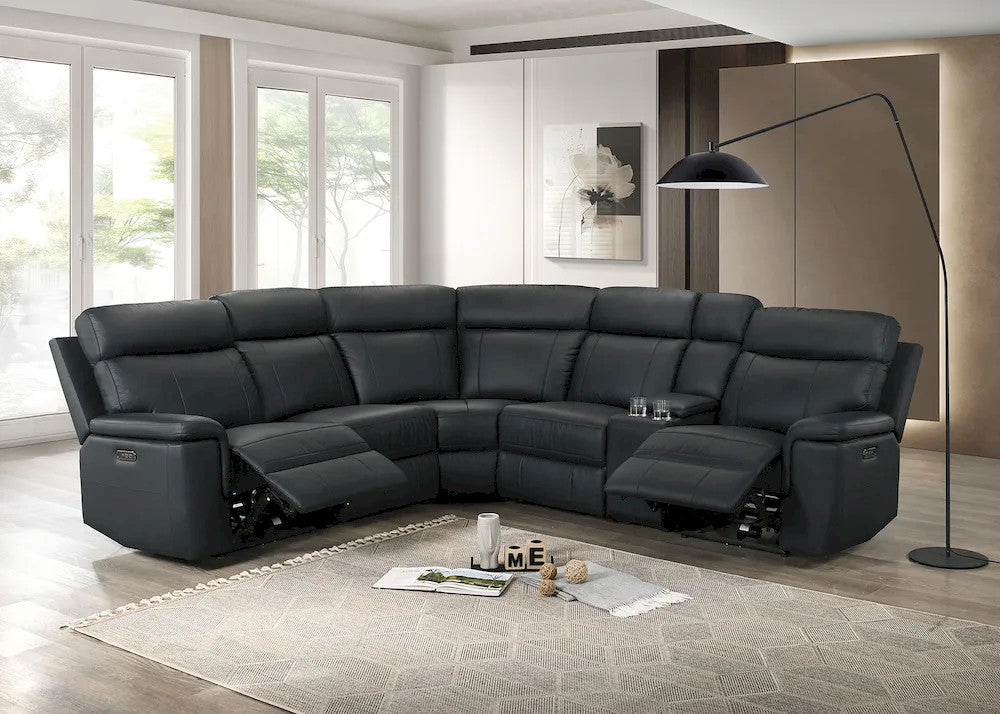 Furniture of America - Oliverus - Power Sectional, Black - FM69009BK-SECT-PM view 2