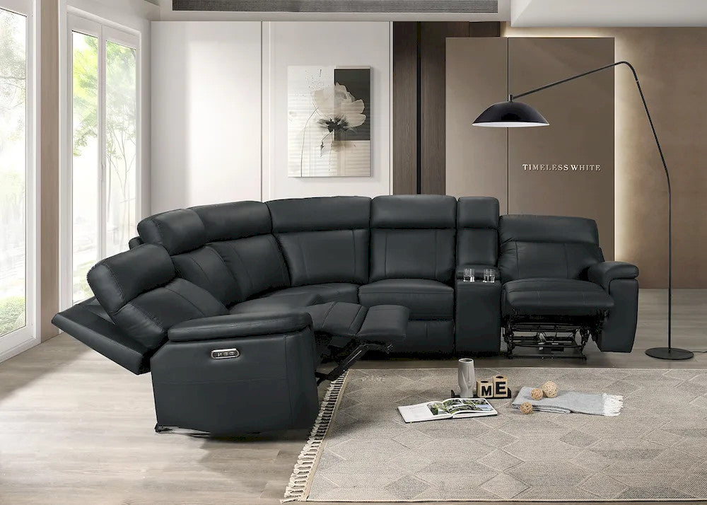 Furniture of America - Oliverus - Power Sectional, Black - FM69009BK-SECT-PM view 3