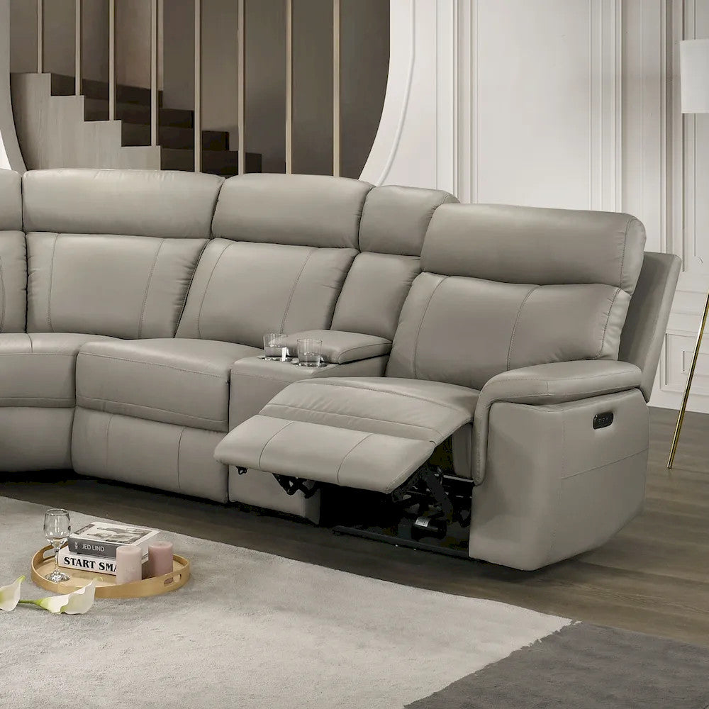 Furniture of America - Oliverus - Power Sectional, Taupe - FM69009TP-SECT-PM view 1