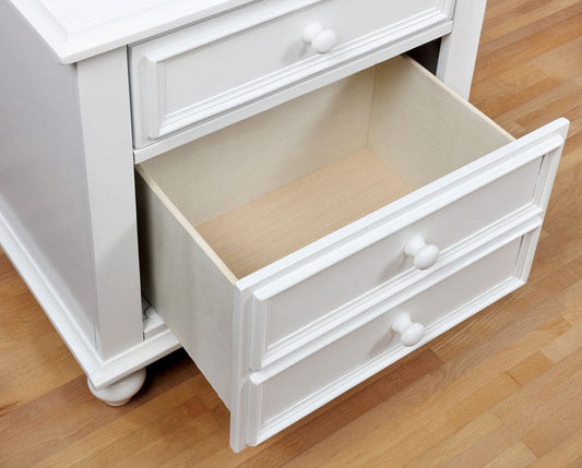 Furniture of America - Olivia Nightstand in White - CM7155WH-N View 2