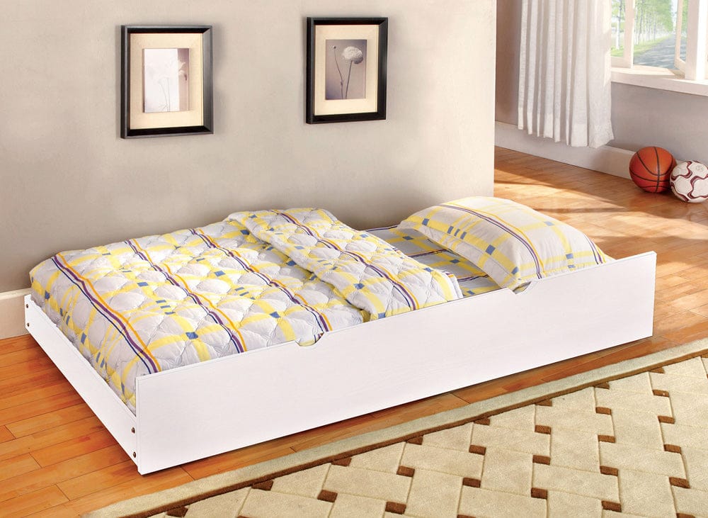 Furniture of America - Omnus Trundle w/ 2 Dividers in White - FM-TR453-WH View 1