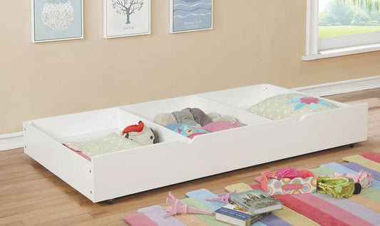 Furniture of America - Omnus Trundle w/ 2 Dividers in White - FM-TR453-WH View 2