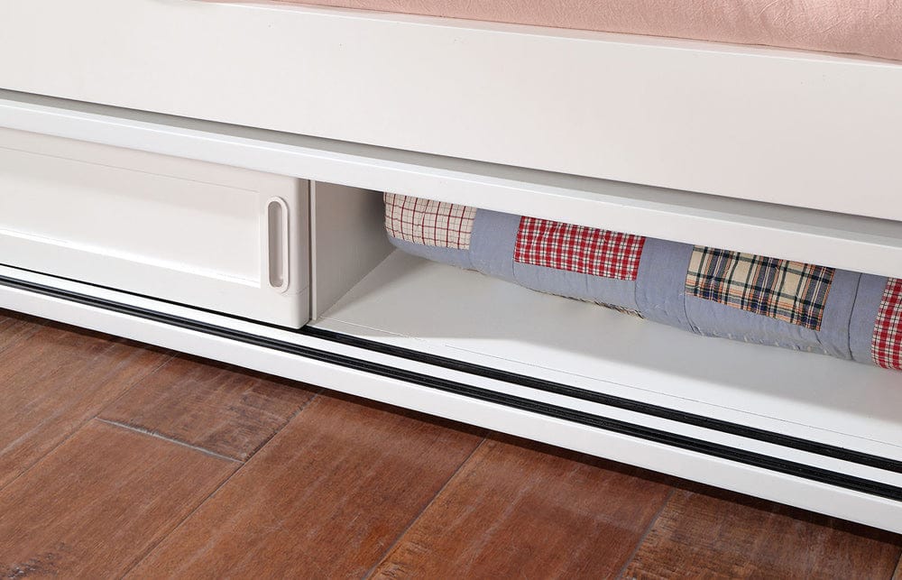 Furniture of America - Omnus Underbed Storage w/ Sliding Doors in White - CM-SR452-WH View 2