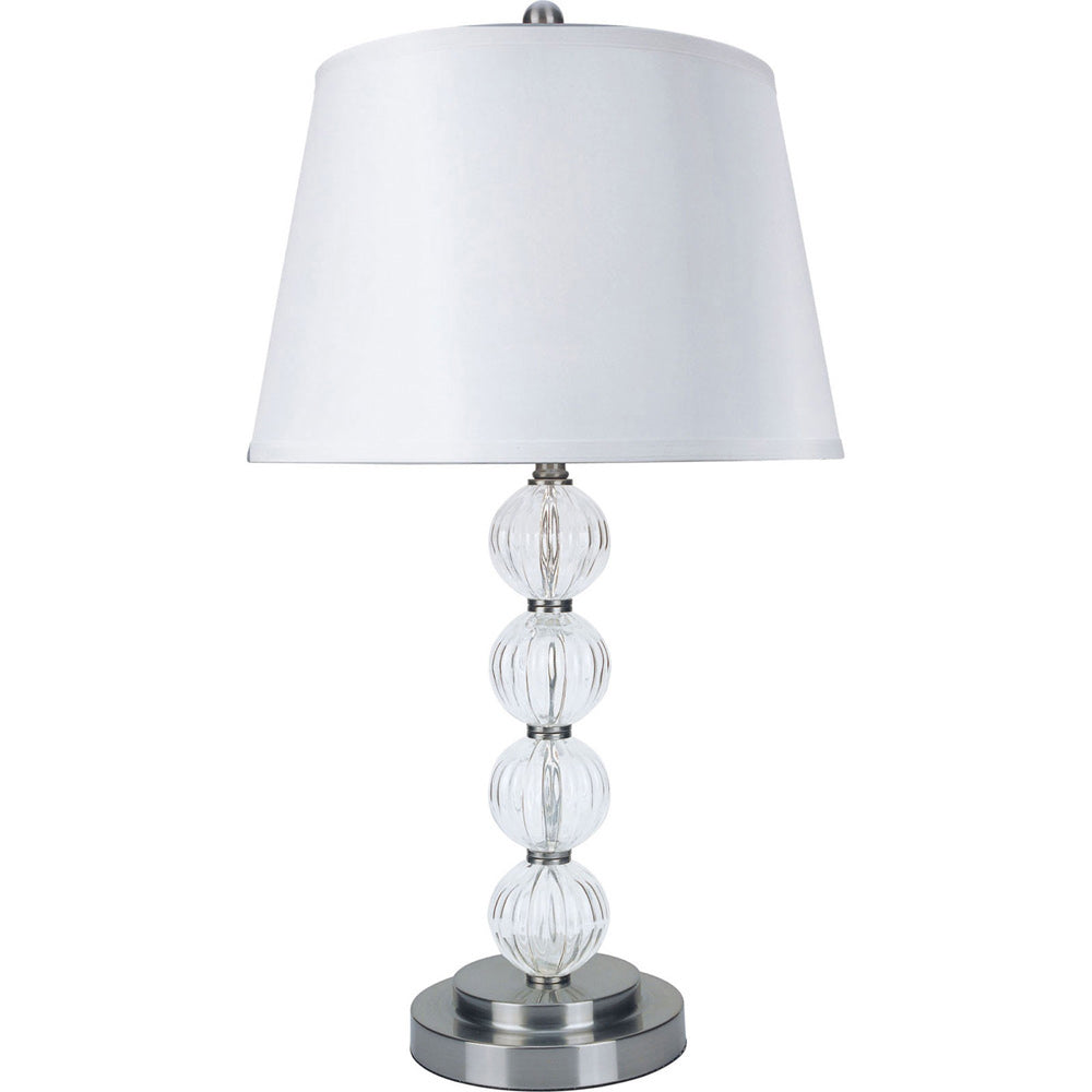 Furniture of America - Oona Table Lamp Set of 2 in White/Clear - L76188T-2PK View 1