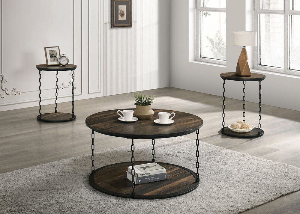 Furniture of America - Ophira 3 Pc. Table Set in Dark Brown - FM42904DB-3PK View 1