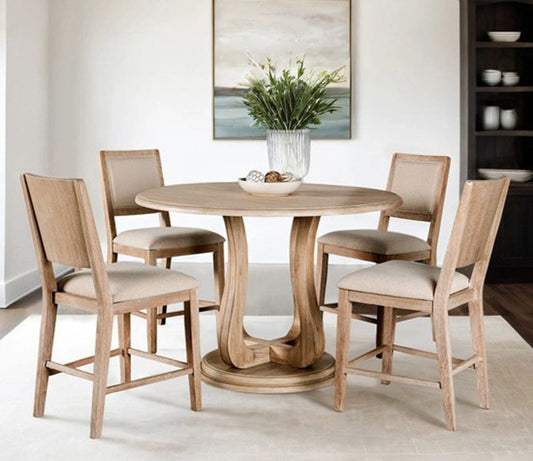 Furniture of America - Orbetello 5 Pc. Counter Ht. Set in Distressed Natural - FM3601NT-PT-5PC View 1