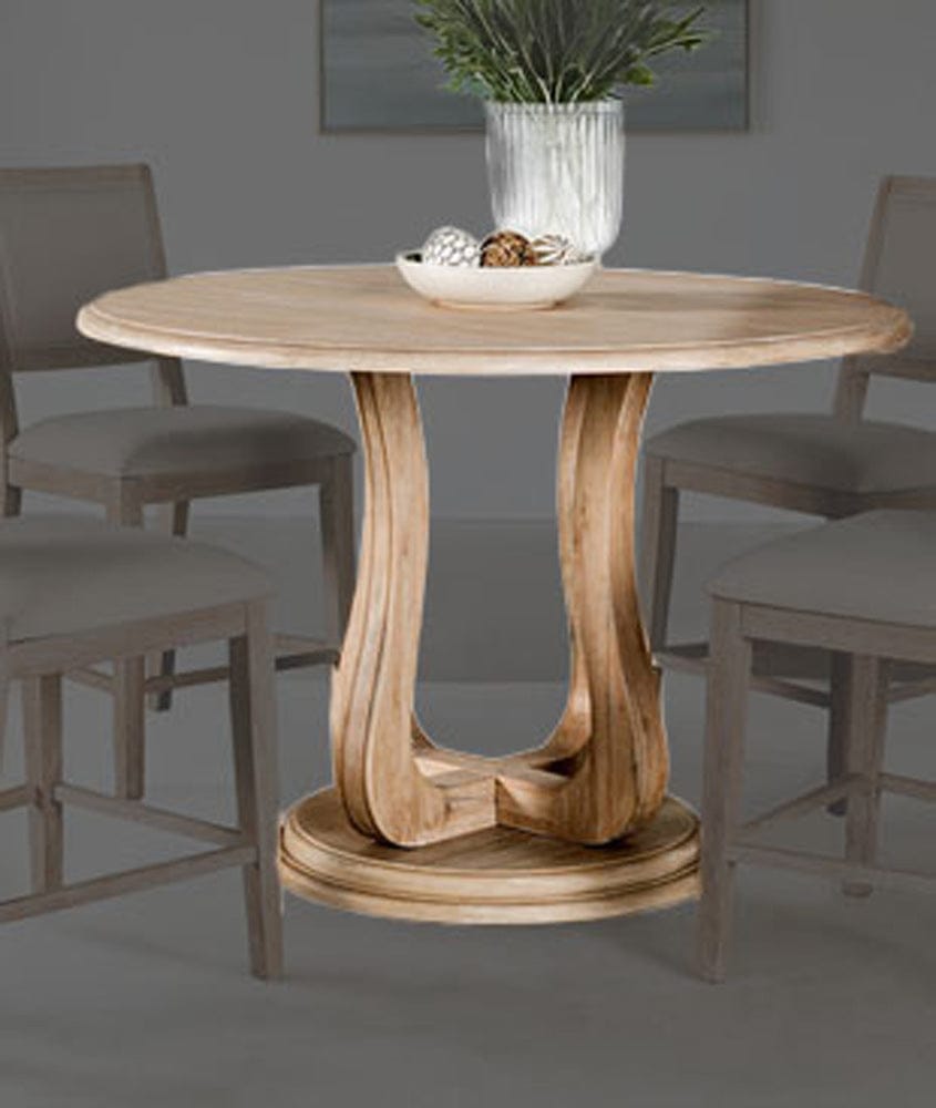 Furniture of America - Orbetello 54" Round Counter Table in Distressed Natural - FM3601NT-PT View 1