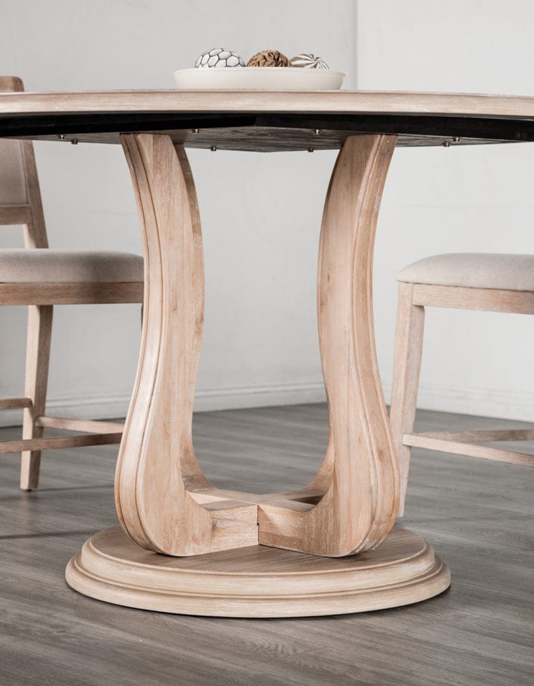 Furniture of America - Orbetello 54" Round Counter Table in Distressed Natural - FM3601NT-PT View 2