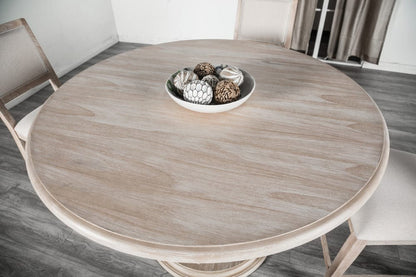 Furniture of America - Orbetello 54" Round Counter Table in Distressed Natural - FM3601NT-PT View 3