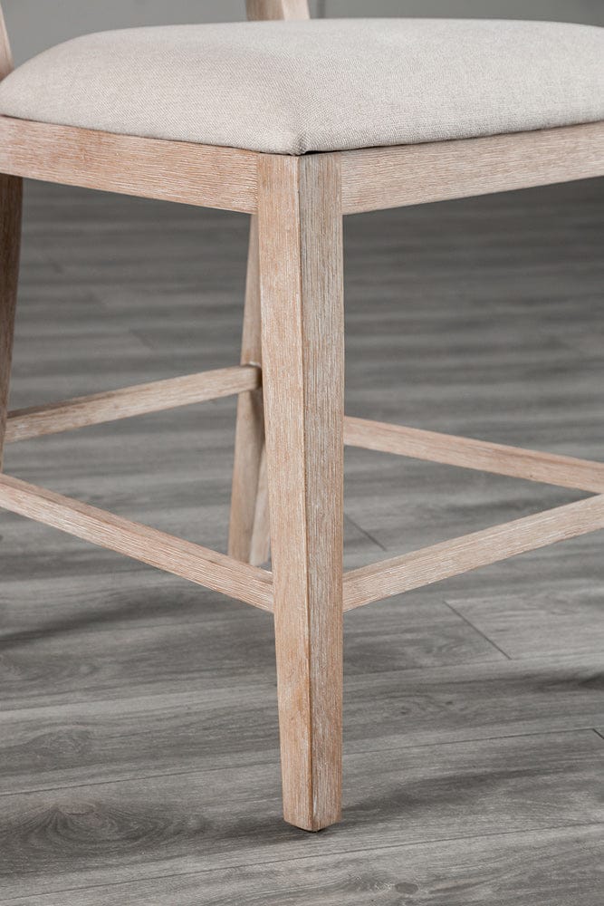 Furniture of America - Orbetello Counter Chair Set of 2 in Distressed Natural - FM3601NT-PC-2PK View 3