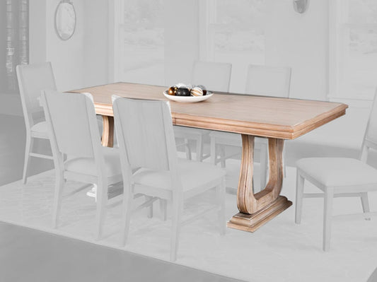 Furniture of America - Orbetello Dining Table in Distressed Natural - FM3601NT-T View 1