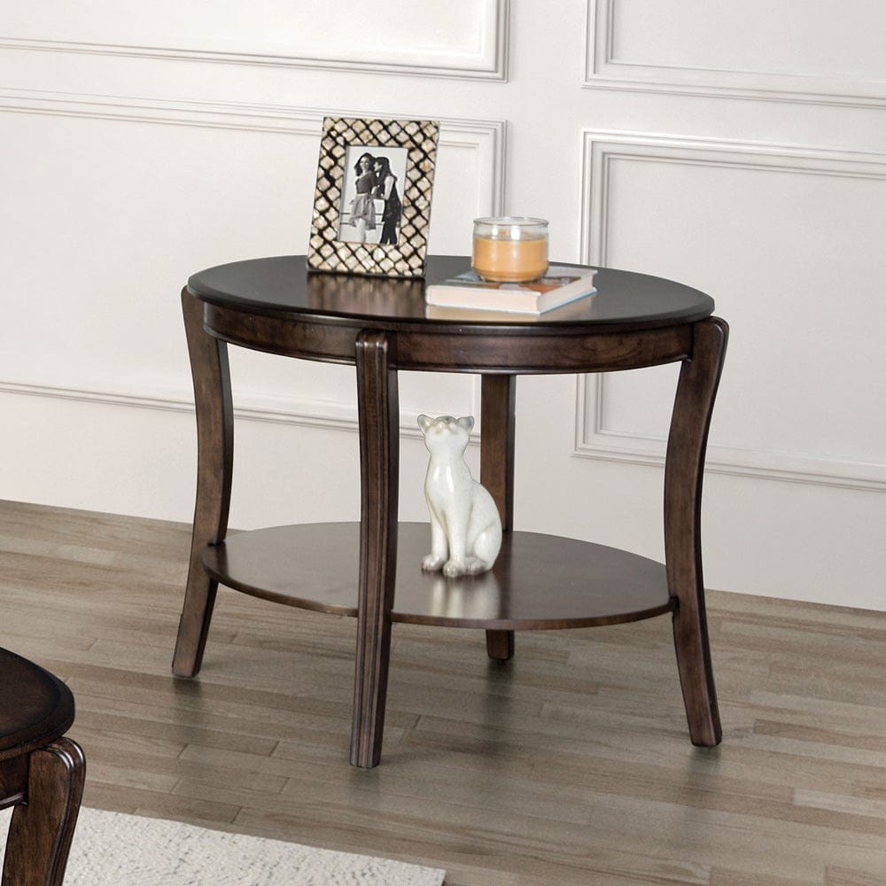 Furniture of America - Orkdal End Table in Walnut - FM40001BR-E View 1