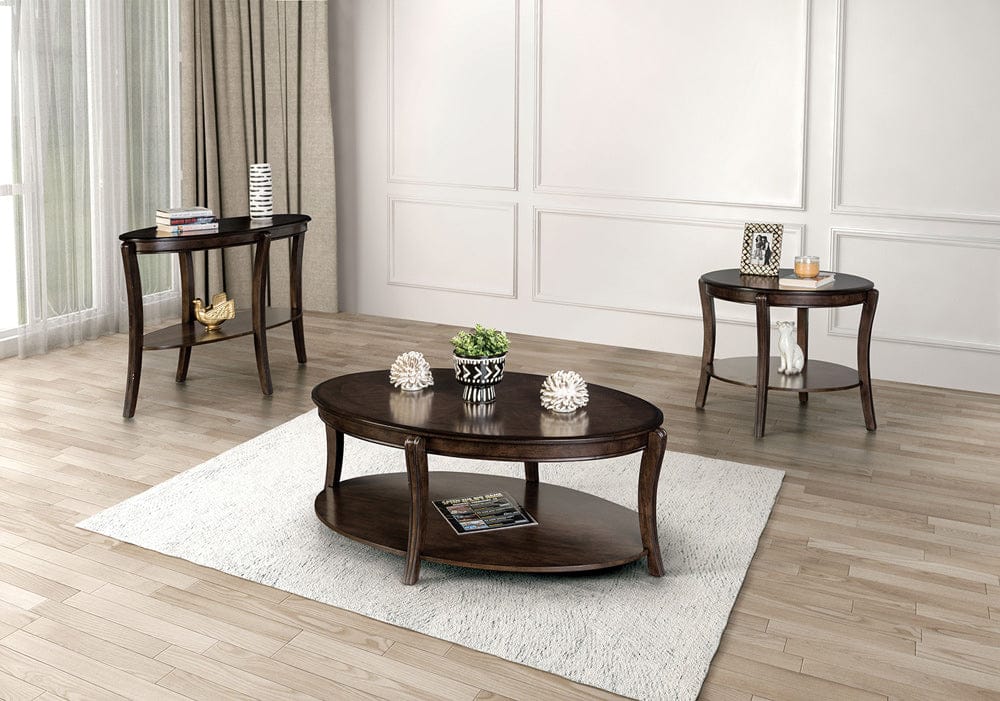 Furniture of America - Orkdal Sofa Table in Walnut - FM40001BR-S View 2