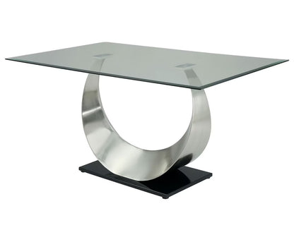 Furniture of America - Orla Dining Table in Silver/Black - CM3726T-TABLE View 1