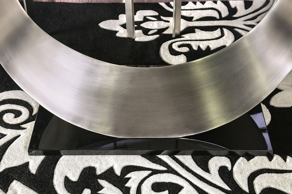 Furniture of America - Orla Dining Table in Silver/Black - CM3726T-TABLE View 6