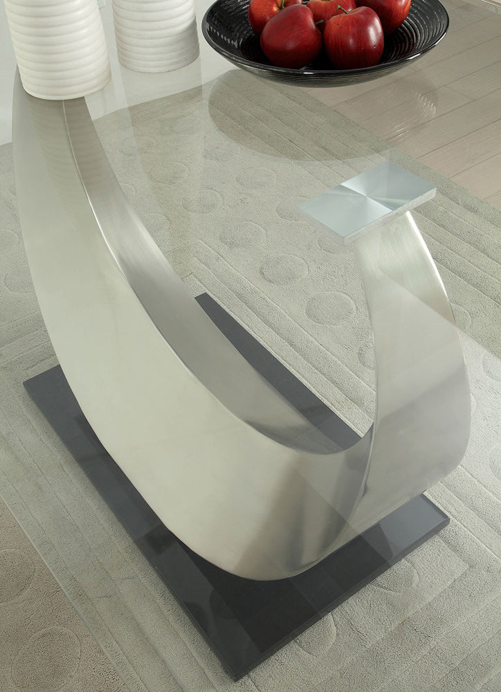 Furniture of America - Orla Dining Table in Silver/Black - CM3726T-TABLE View 7