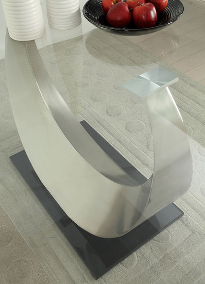 Furniture of America - Orla Dining Table in Silver/Black - CM3726T-TABLE View 7