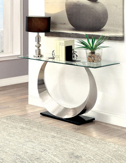 Furniture of America - Orla Ii Sofa Table in Satin Plated/Black - CM4726S-TABLE View 1