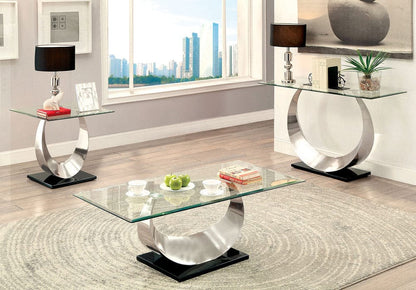 Furniture of America - Orla Ii Sofa Table in Satin Plated/Black - CM4726S-TABLE View 2
