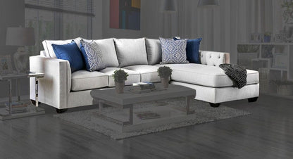 Furniture of America - Ornella Sectional in Light Gray/Blue - SM2671-SECT