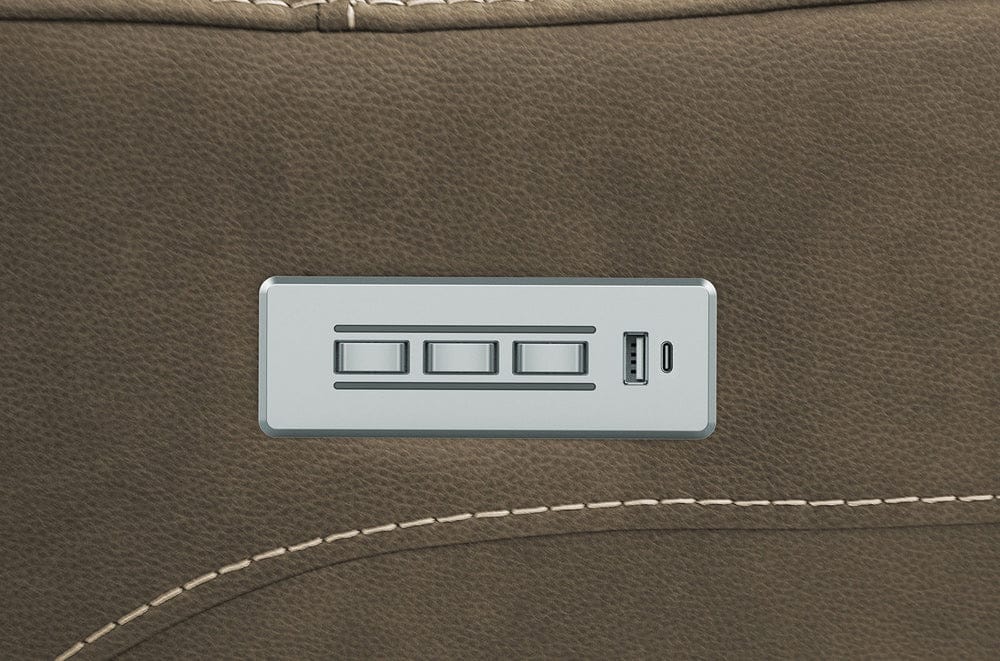Furniture of America - Orpheus Power Sectional w/ Lift Chair in Brown - FM68100BR-SECT-LC View 6