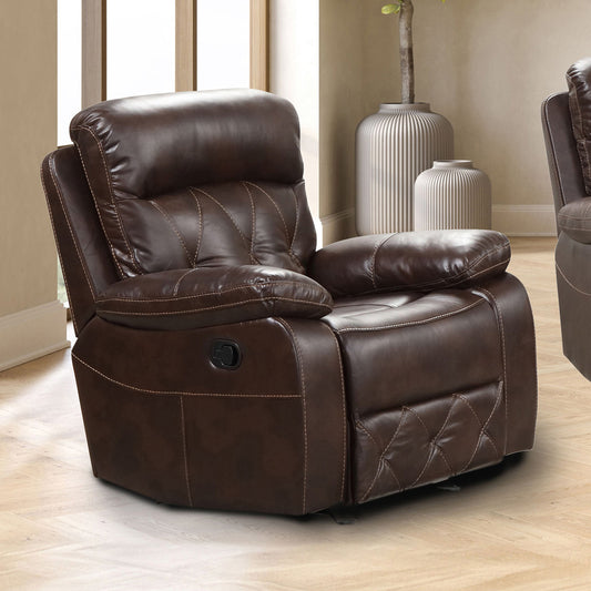 Furniture of America - Osias Glider Recliner in Brown - NX6004BR-CH View 1