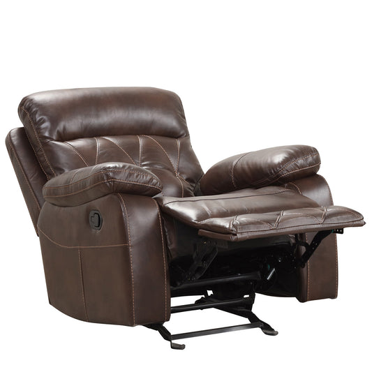 Furniture of America - Osias Glider Recliner in Brown - NX6004BR-CH View 2