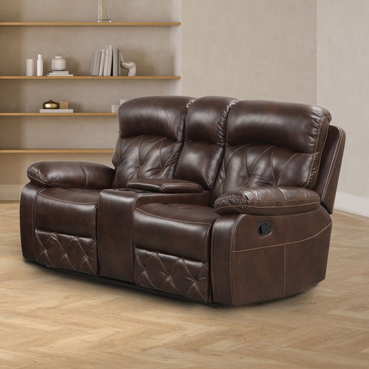 Furniture of America - Osias Loveseat in Brown - NX6004BR-LV View 1