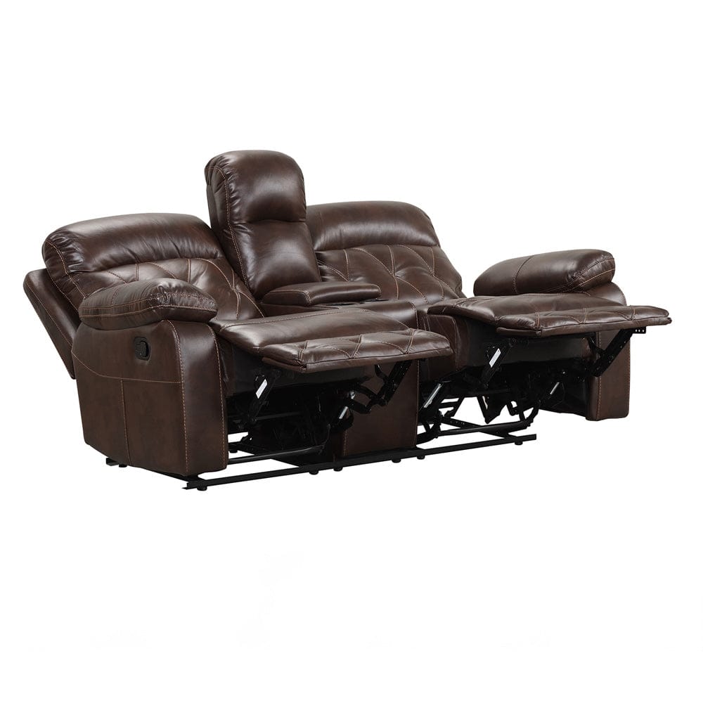 Furniture of America - Osias Loveseat in Brown - NX6004BR-LV View 2