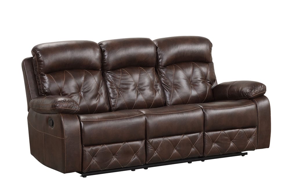 Furniture of America - Osias Sofa + Loveseat + Chair in Brown - NX6004BR-3PC View 3
