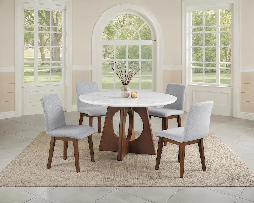 Furniture of America - Ostbirk - 5 Pc. Dining Table Set - FM37011WN-RT-5PC view 1