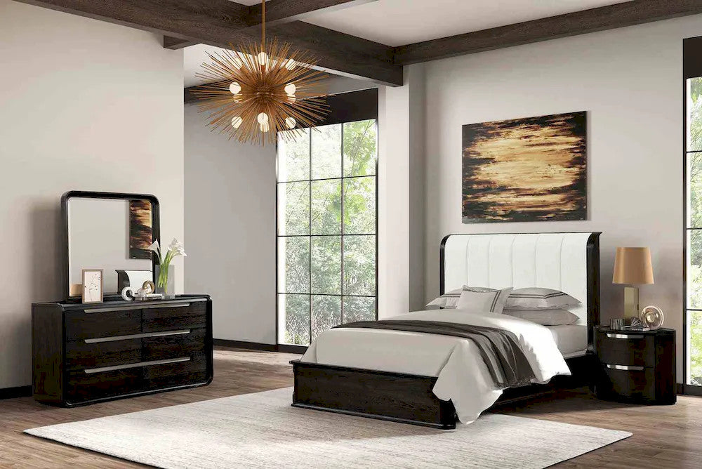 Furniture of America - Osterley - 3 Pc. Queen Bedroom Set - Black - FM71500BK-Q-4PC view 1