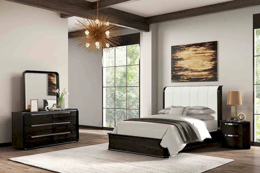 Furniture of America - Osterley - 3 Pc. Queen Bedroom Set - Black - FM71500BK-Q-4PC view 1