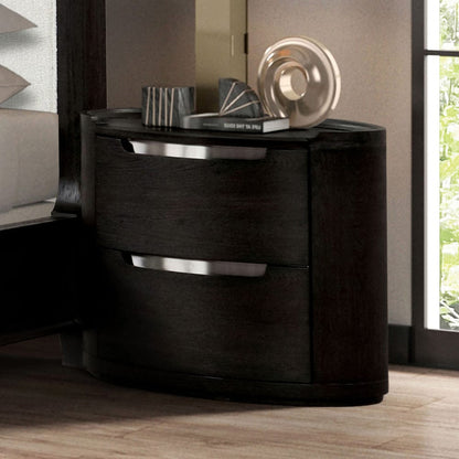 Furniture of America - Osterley Nightstand in Black - FM71500BK-N View 3