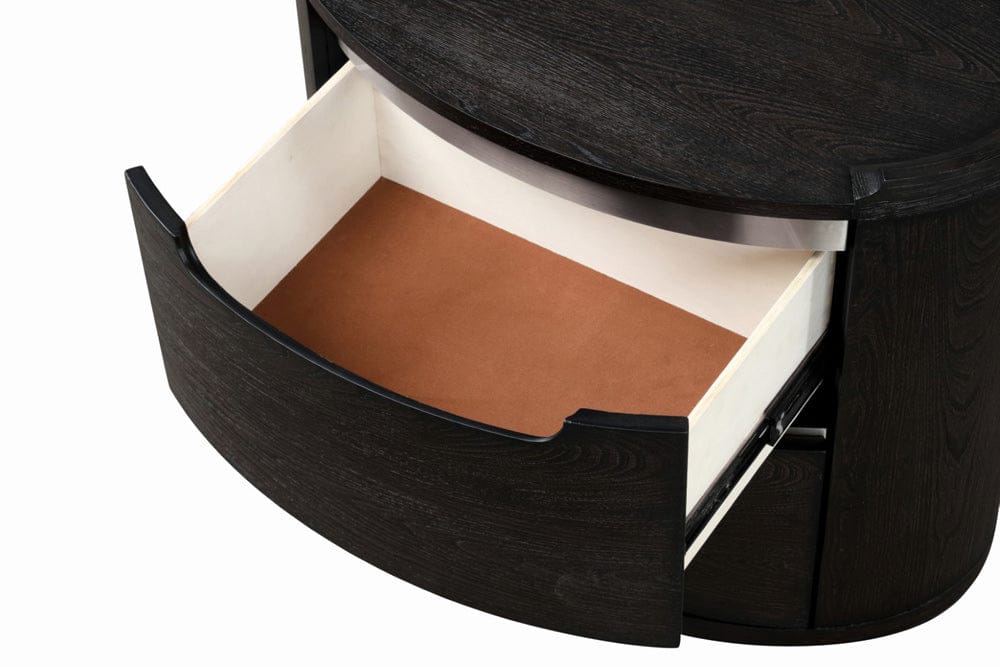 Furniture of America - Osterley Nightstand in Black - FM71500BK-N View 6