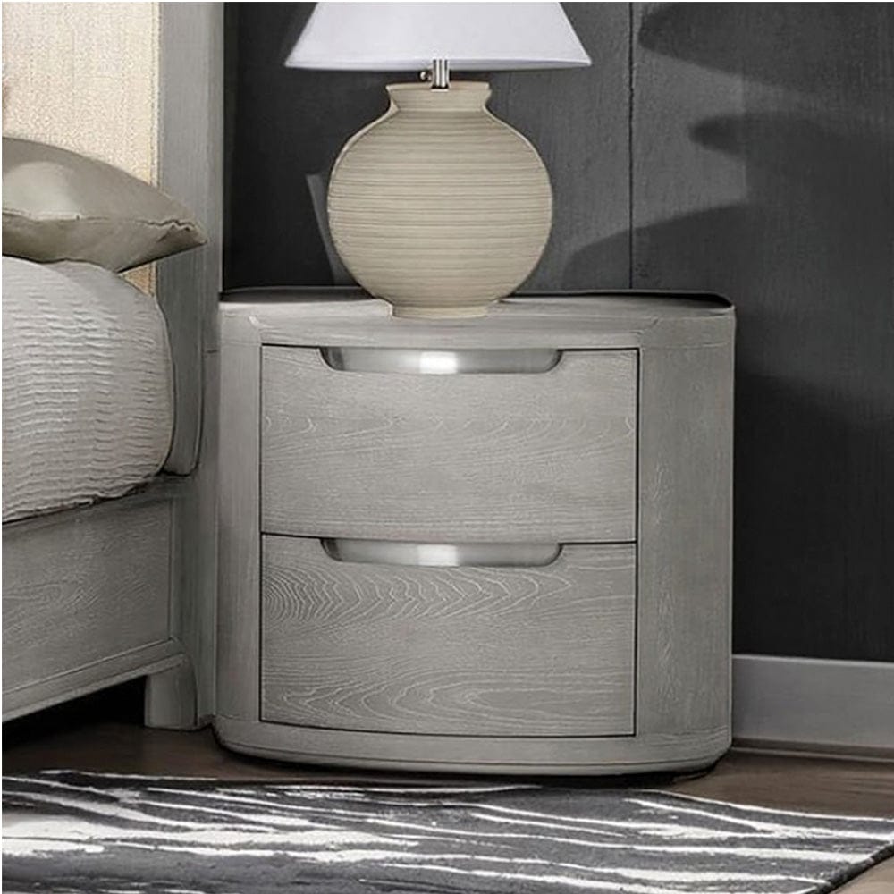 Furniture of America - Osterley Nightstand in Light Gray - FM71500LG-N View 1