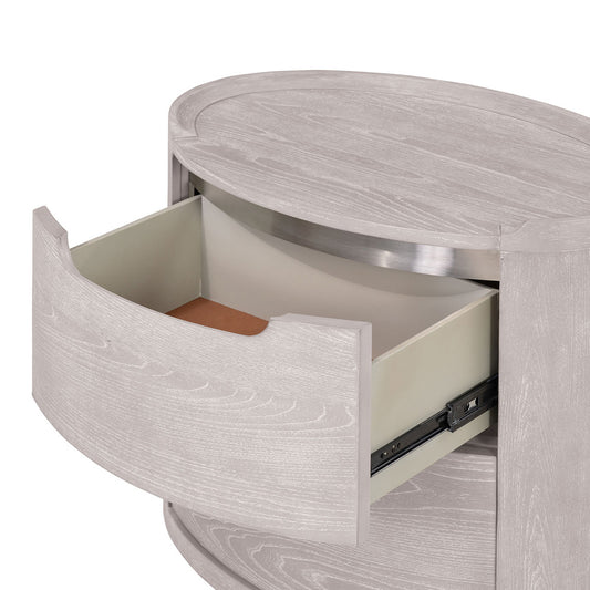 Furniture of America - Osterley Nightstand in Light Gray - FM71500LG-N View 2