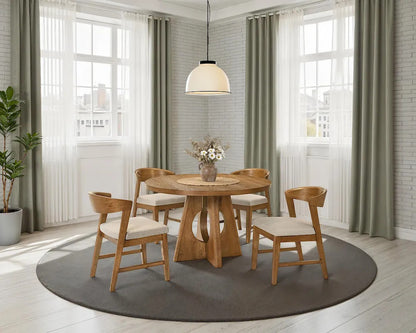 Furniture of America - Ozark - 5 Pc. Dining Table Set - Walnut - FM3223WN-RT-5PC-08WN view 1