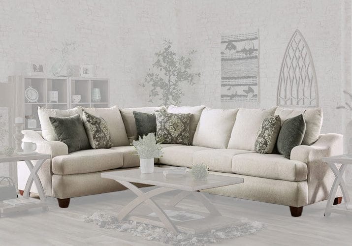 Furniture of America - Paddington Sectional in Beige/Sage Green - SM6443-SECT
