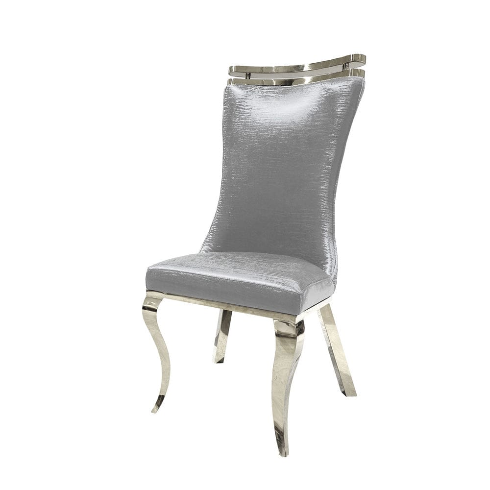 Furniture of America - Palazzo Silver Chair Set of 2 in Silver - FM33010SV-SC-2PK View 1