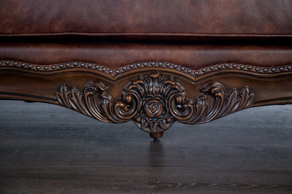 Furniture of America - Palencia Chair in Dark Cherry/Brown - FM65005BR-CH View 2