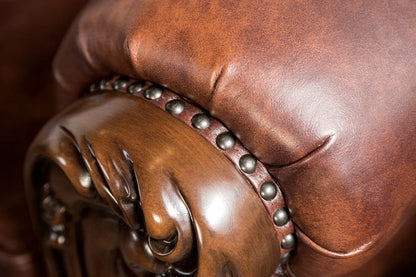 Furniture of America - Palencia Chair in Dark Cherry/Brown - FM65005BR-CH View 3